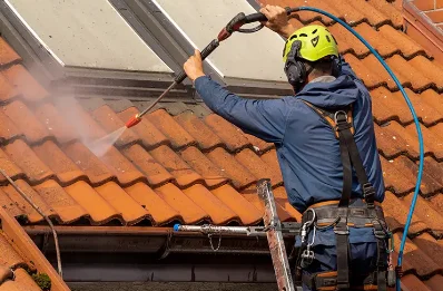 Démoussage et hydrofuge de toiture à Lacrouzette